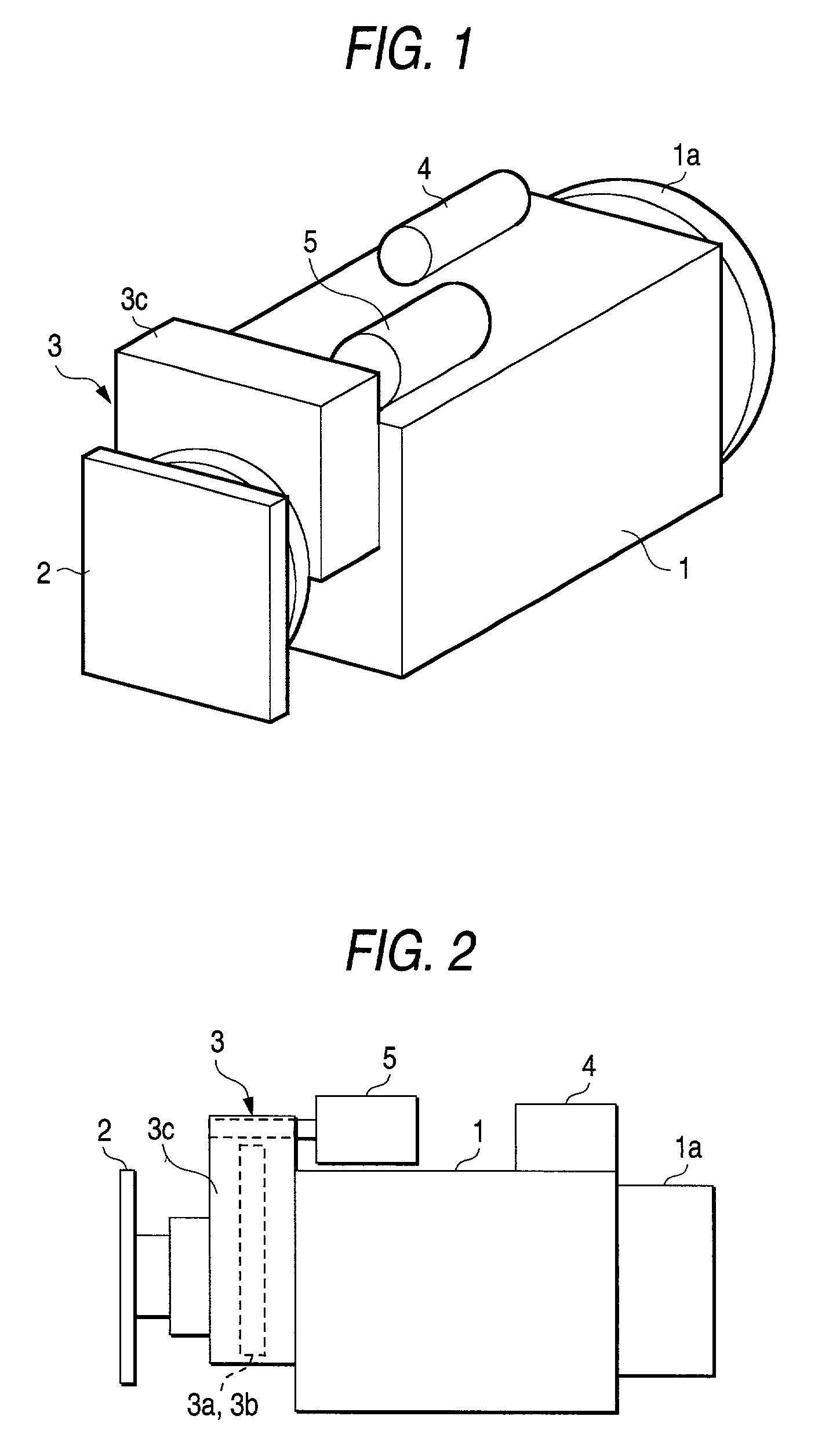 Camera and device for switching optical filters