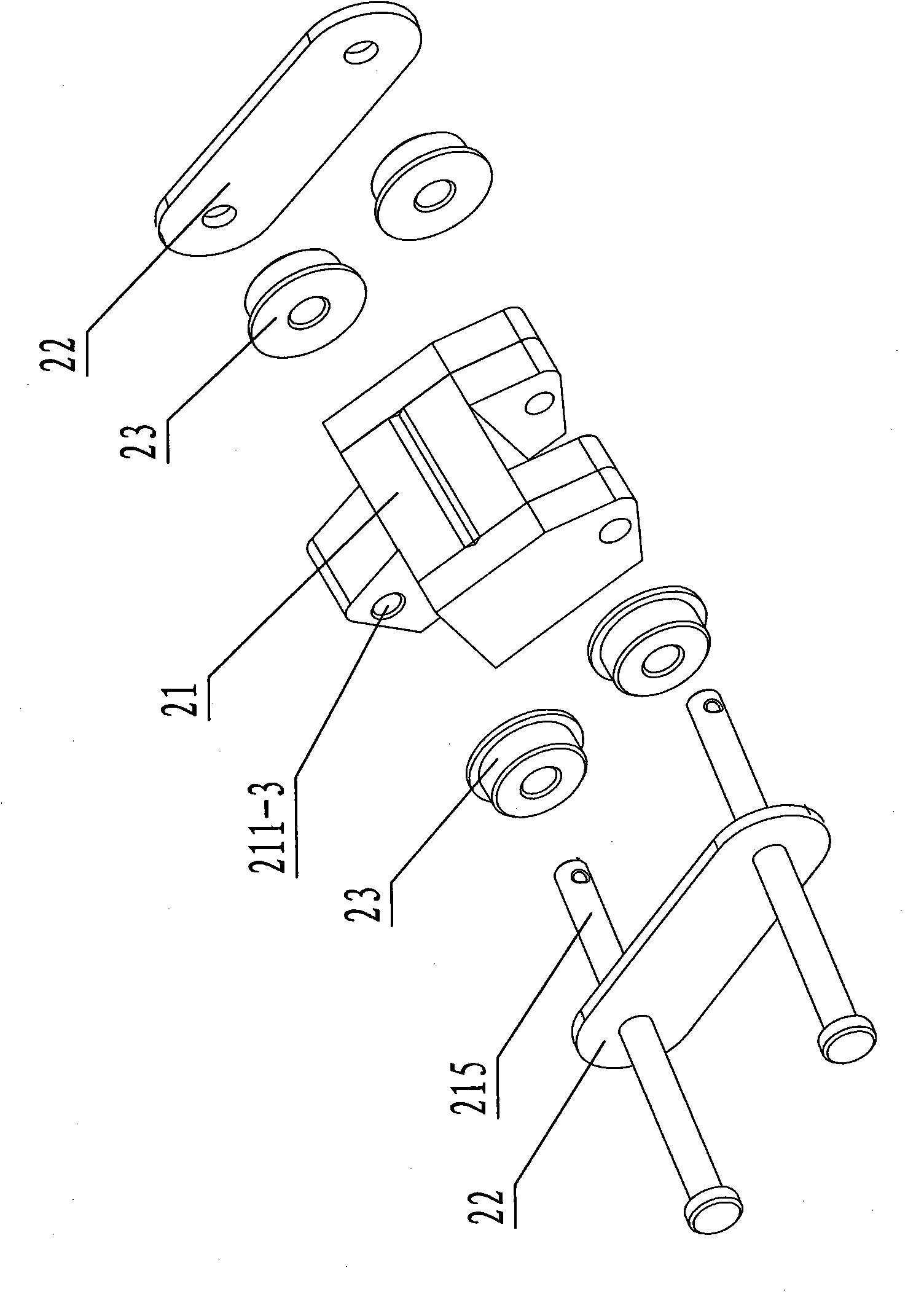 Crawler-type permanent magnet crawling vehicle