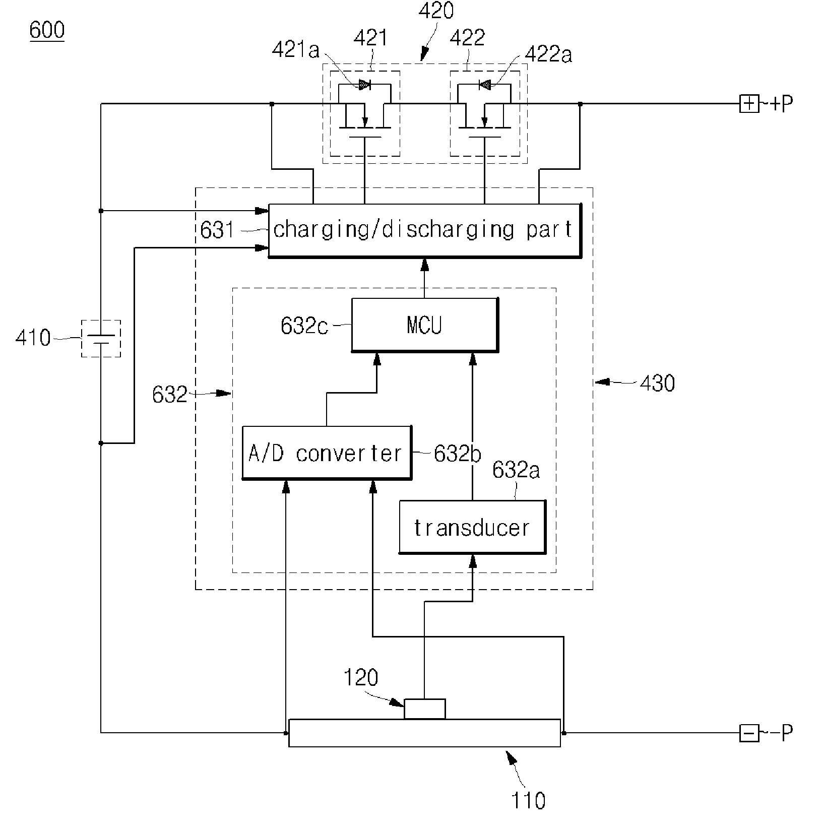 Temperature compensated current measuring device and battery pack using the same