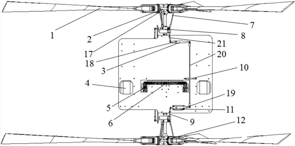 Double coaxial tilt rotor wing unmanned aerial vehicle nacelle structure