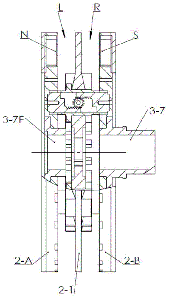 Permanent magnet eddy current speed controller based on conjugated magnetic feed rotor