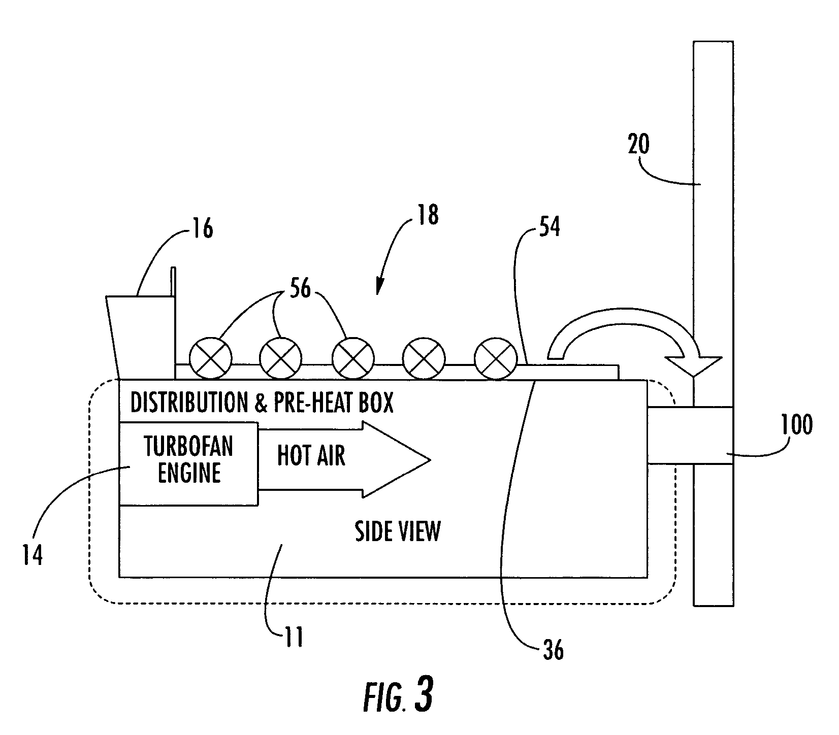 Air dryer system and method employing a jet engine