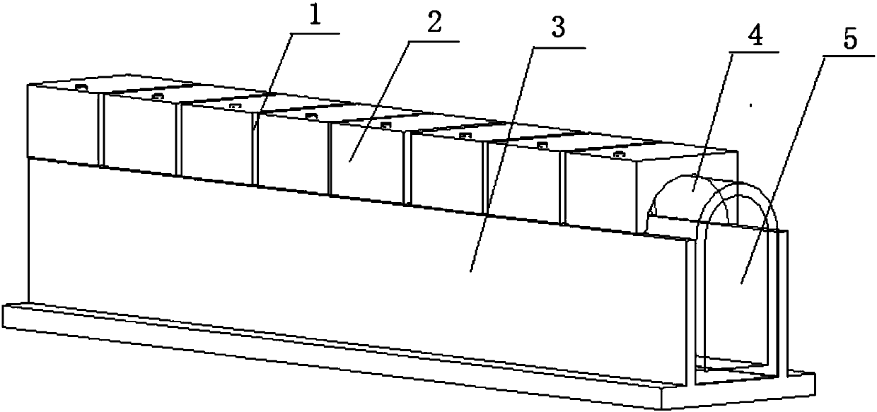 Flue top plate rapid construction method