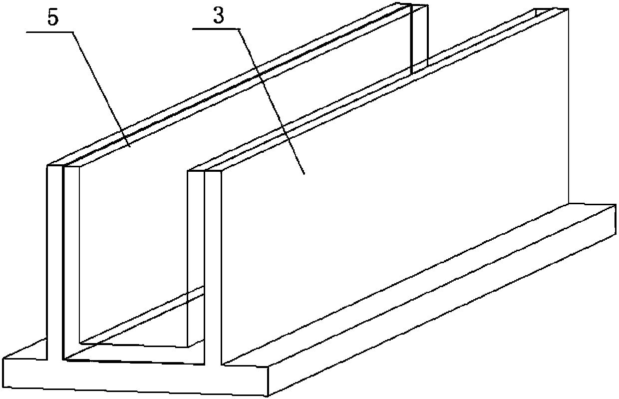 Flue top plate rapid construction method