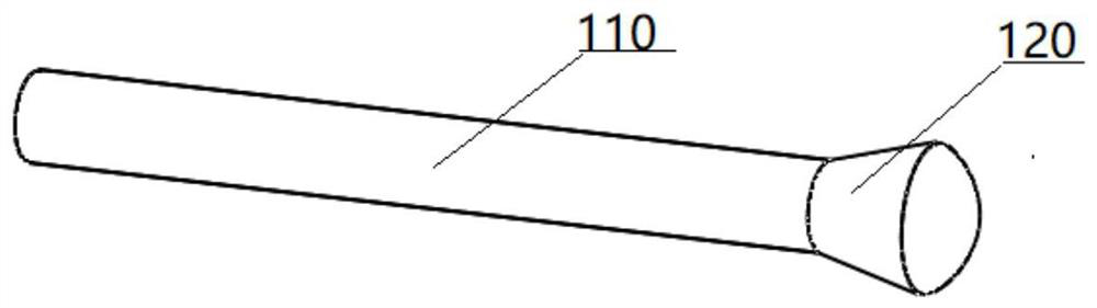 A sampling rod capable of collecting throat swabs and preparation method thereof