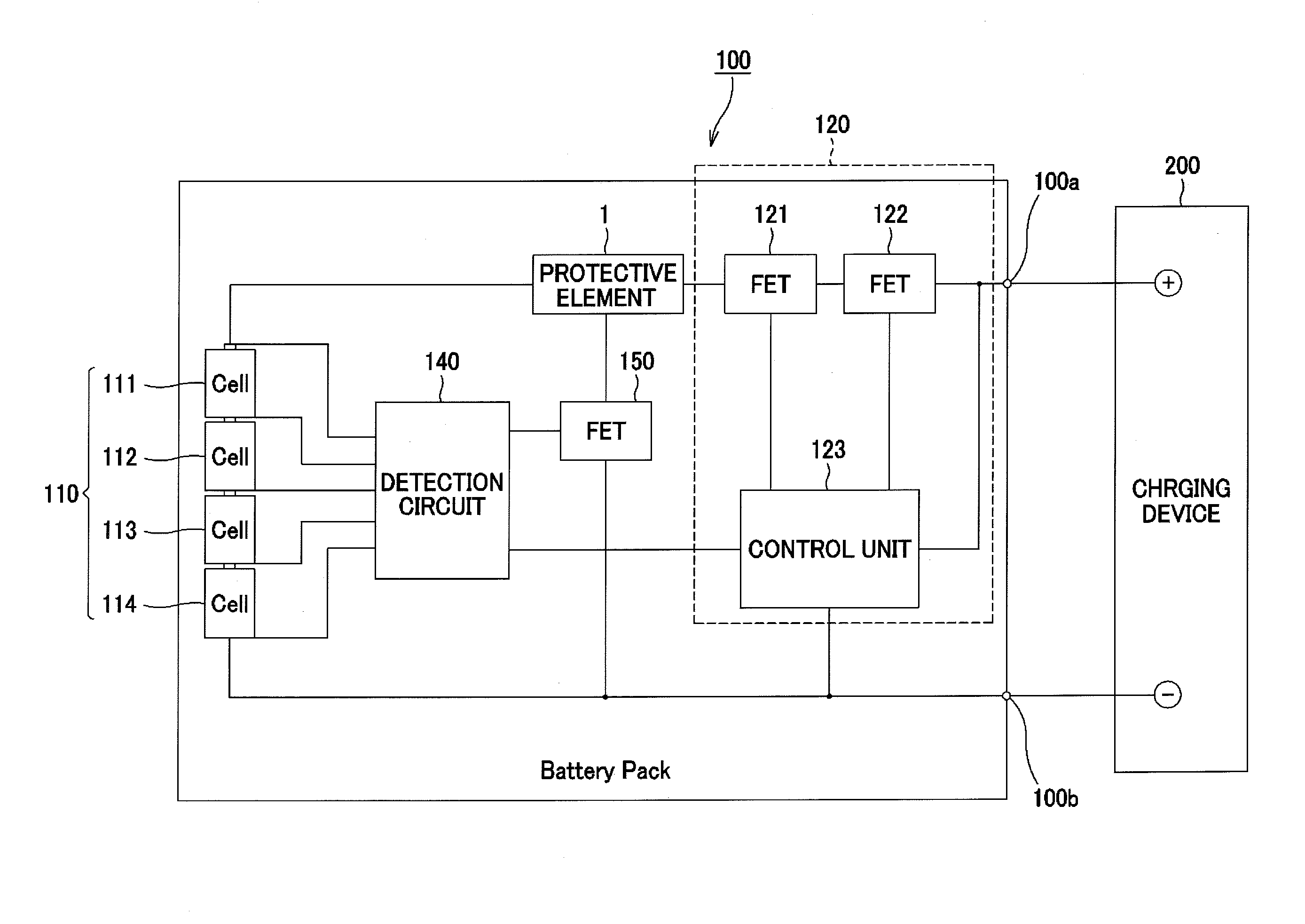 Protective element, protective element fabrication method, and battery module in which protective element is embedded