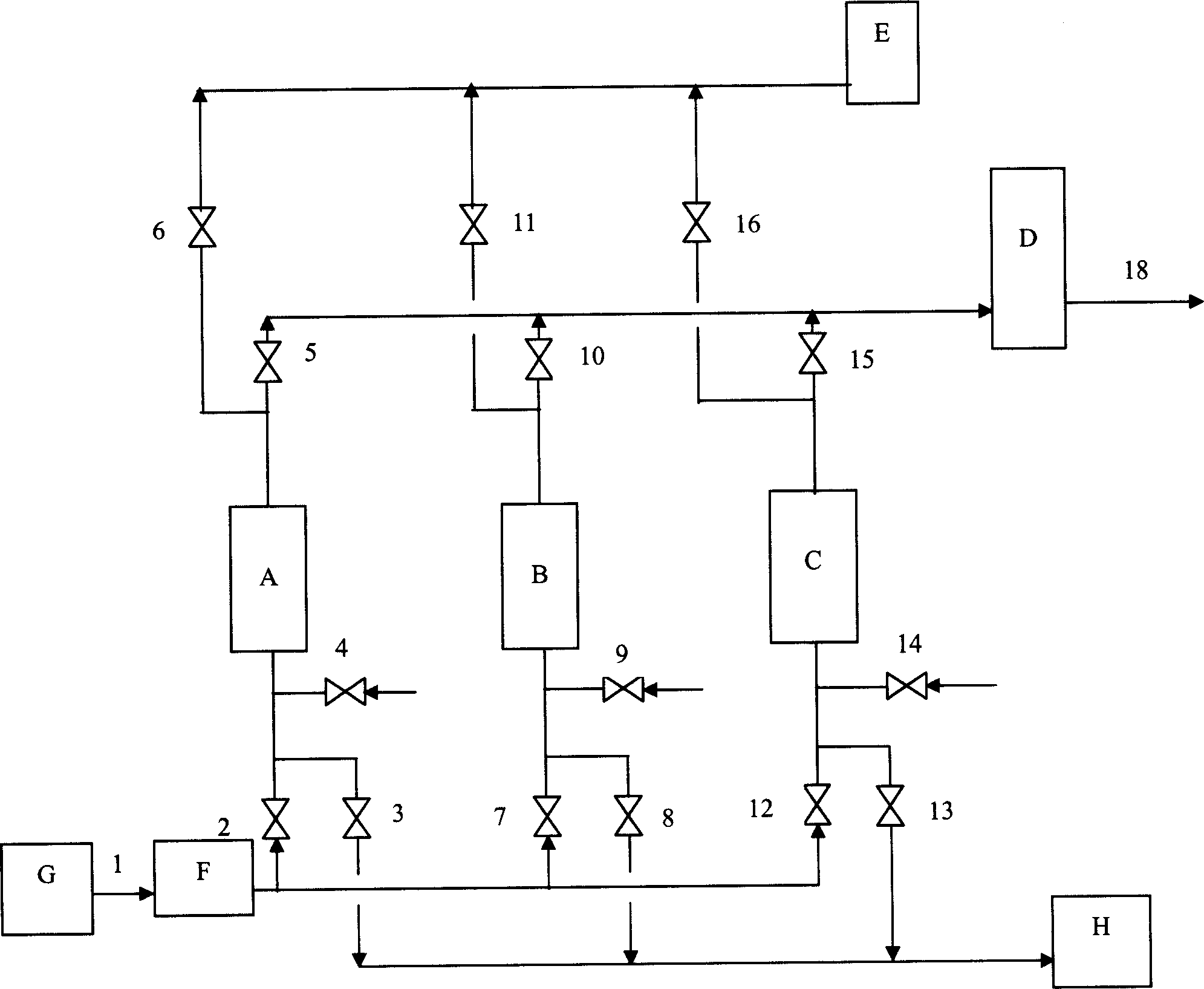 Variable-pressure adsorption oxygenerating device