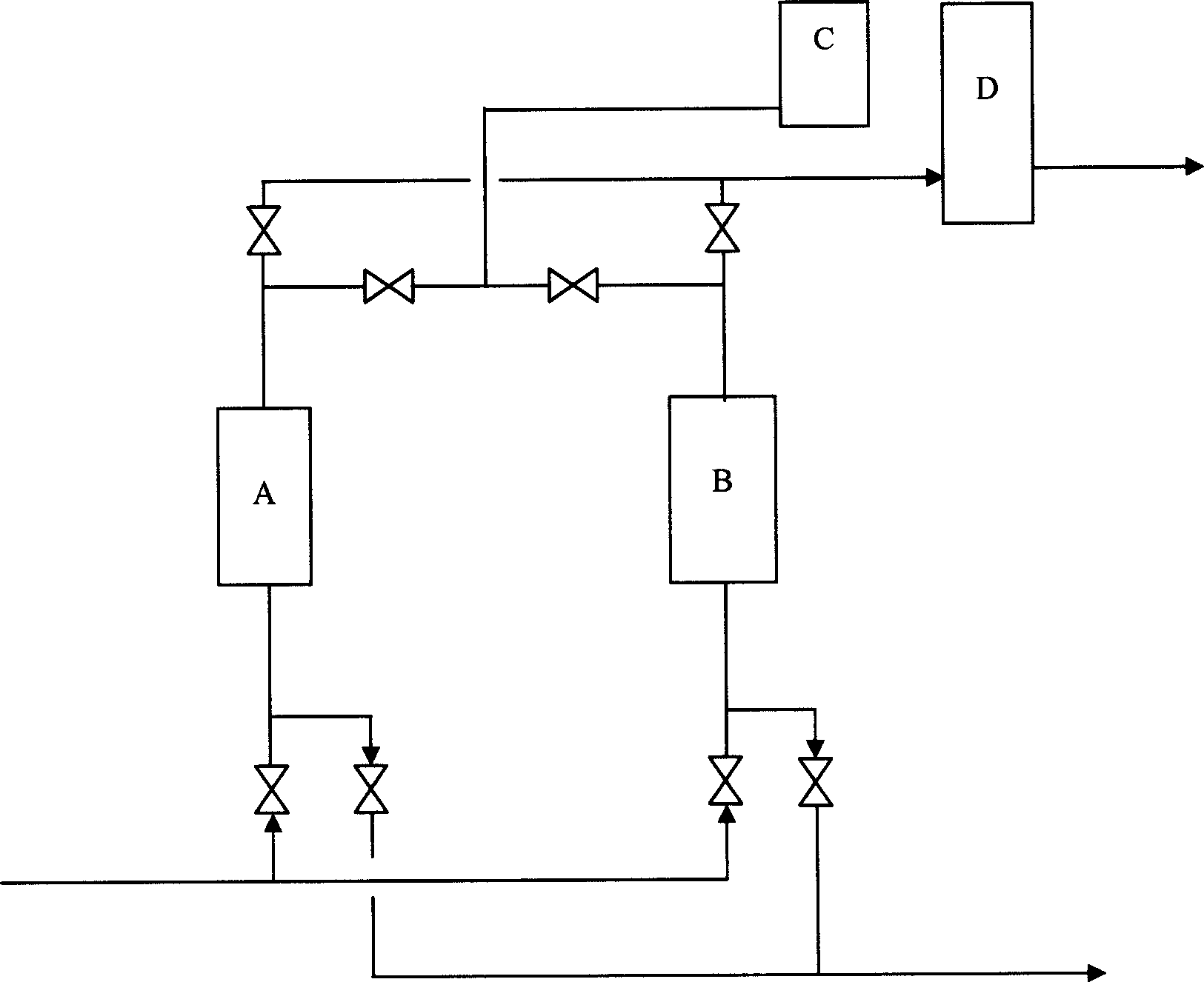 Variable-pressure adsorption oxygenerating device