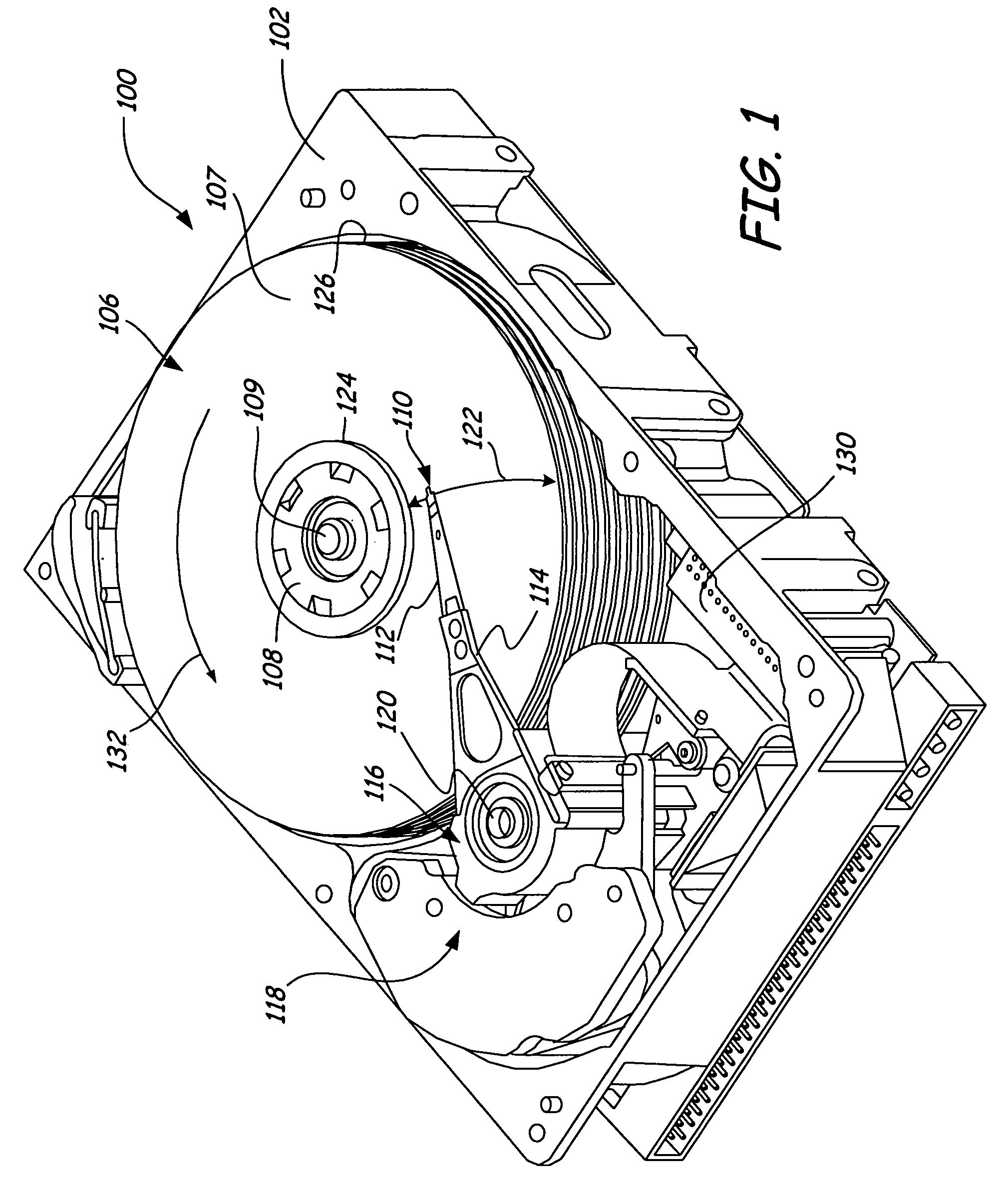 Slider with transducing and heating elements formed on trailing end thereof and sharing same thin film structure