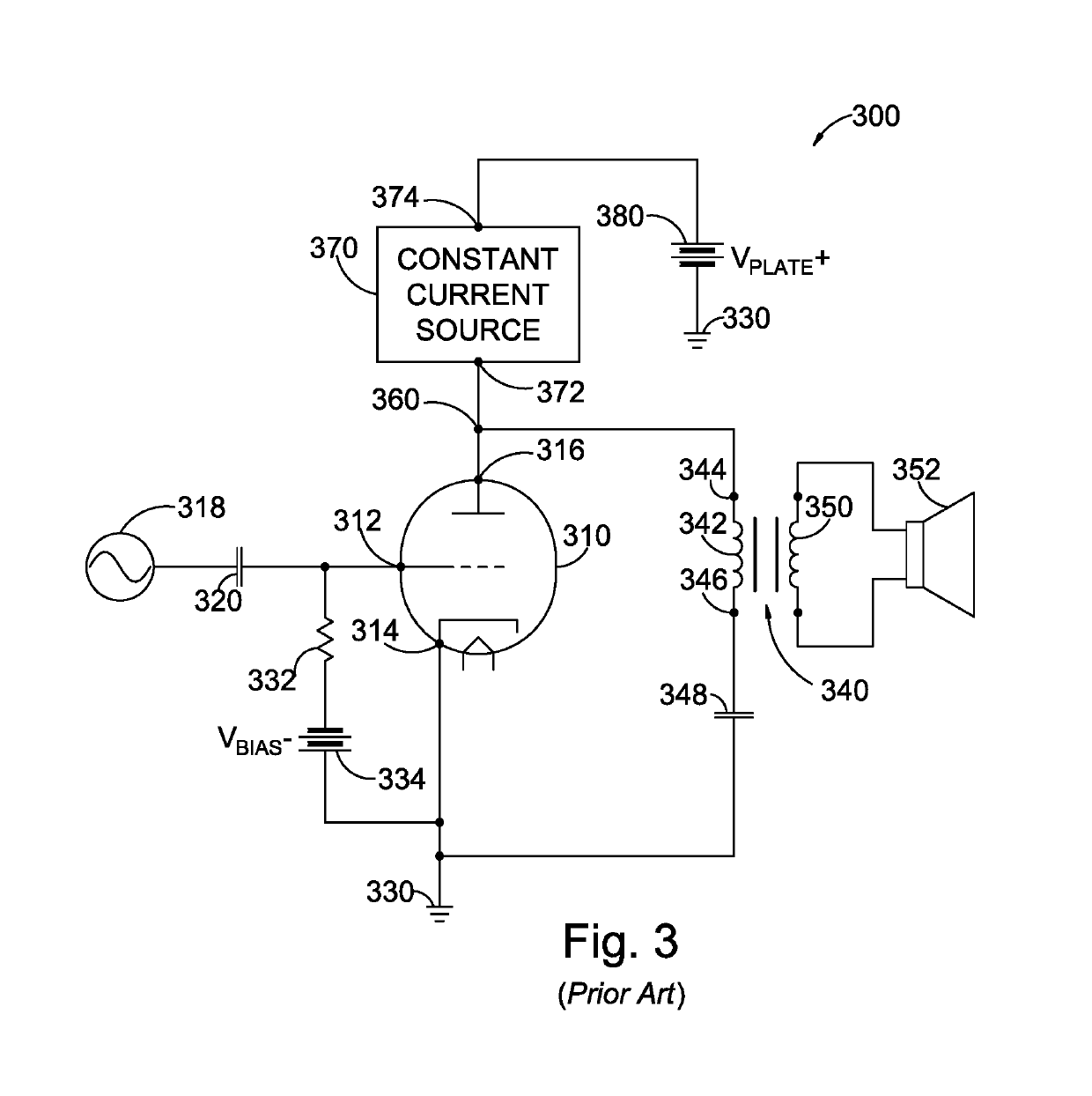 Steered current source for single-ended class-A amplifier