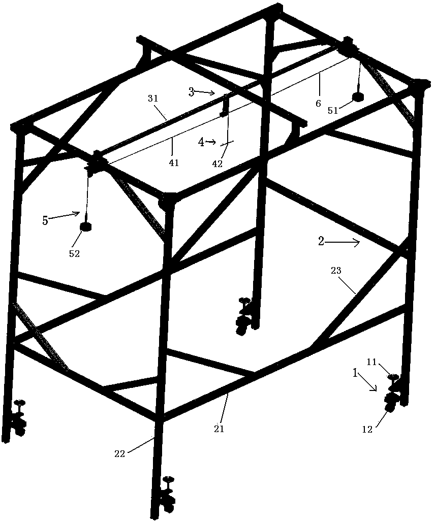 Device for simulating microgravity on lunar surface