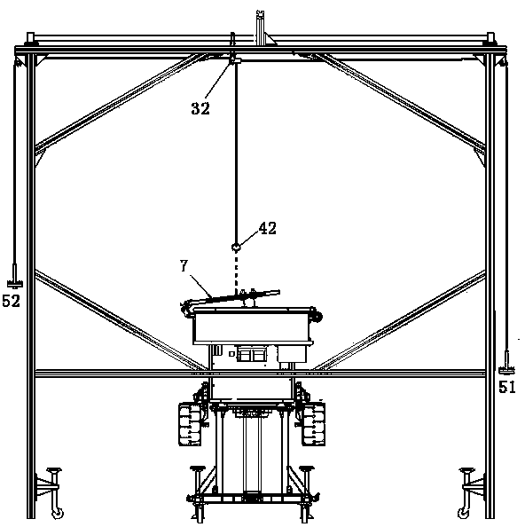 Device for simulating microgravity on lunar surface