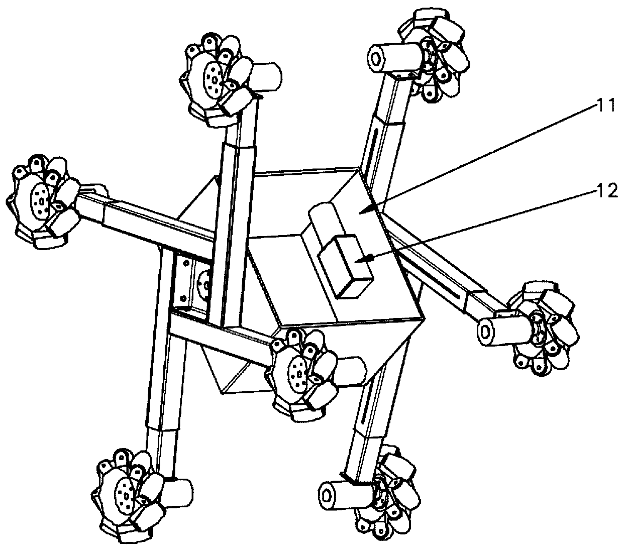 Self-adaptive pipeline robot