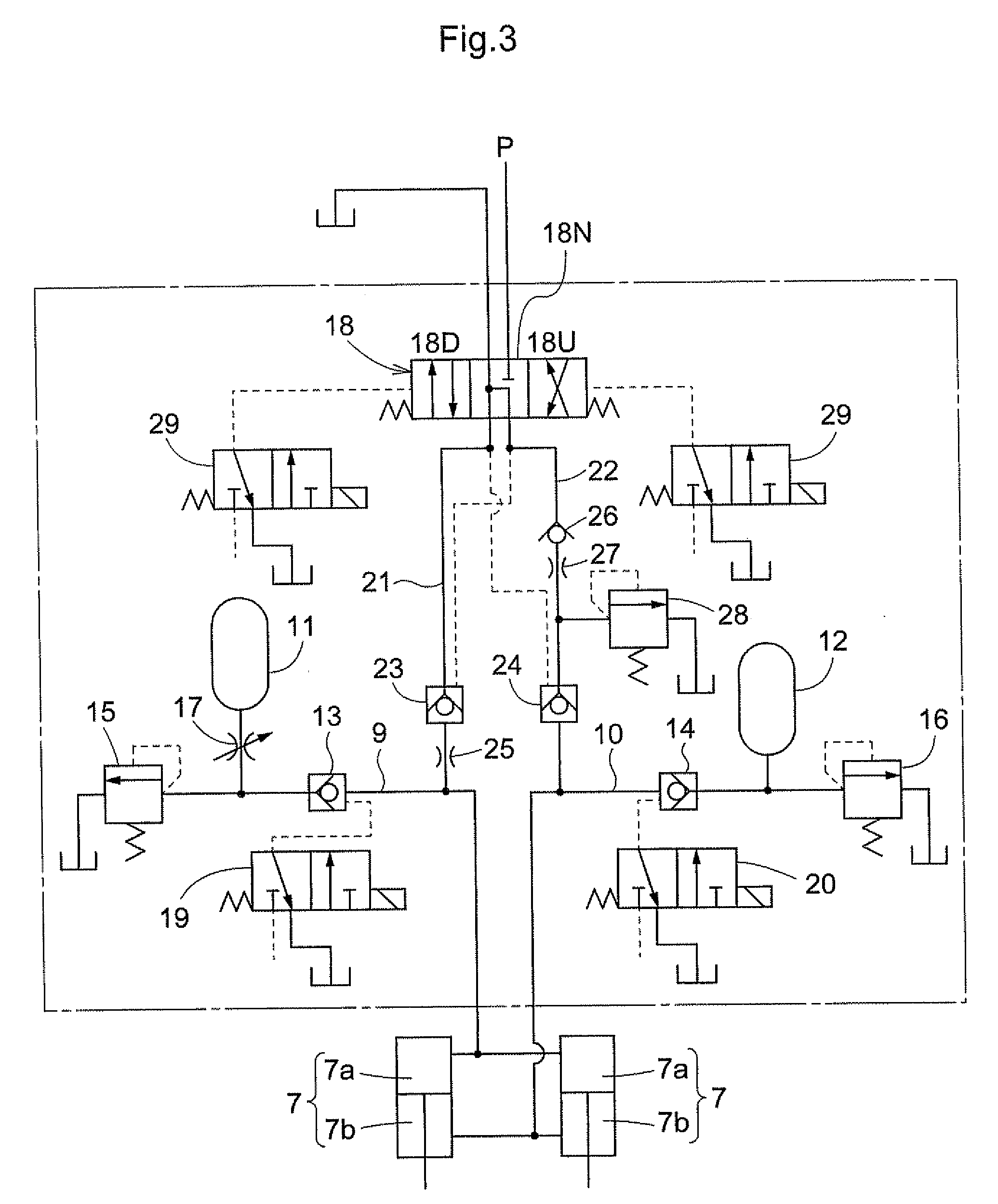 Suspension Structure for a Work Machine