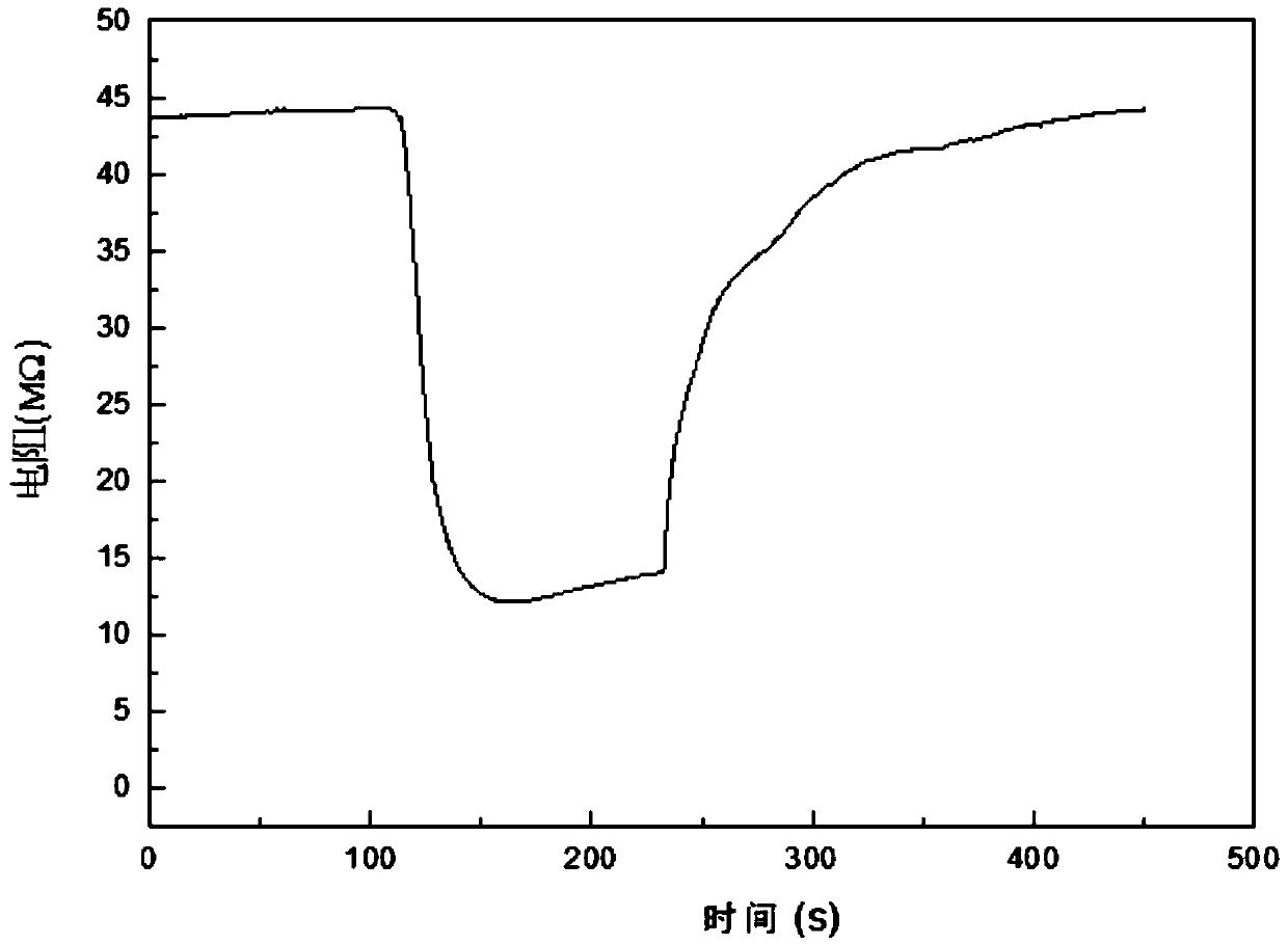 Preparation method of PAA/AgNPs composite flexible ammonia gas sensor