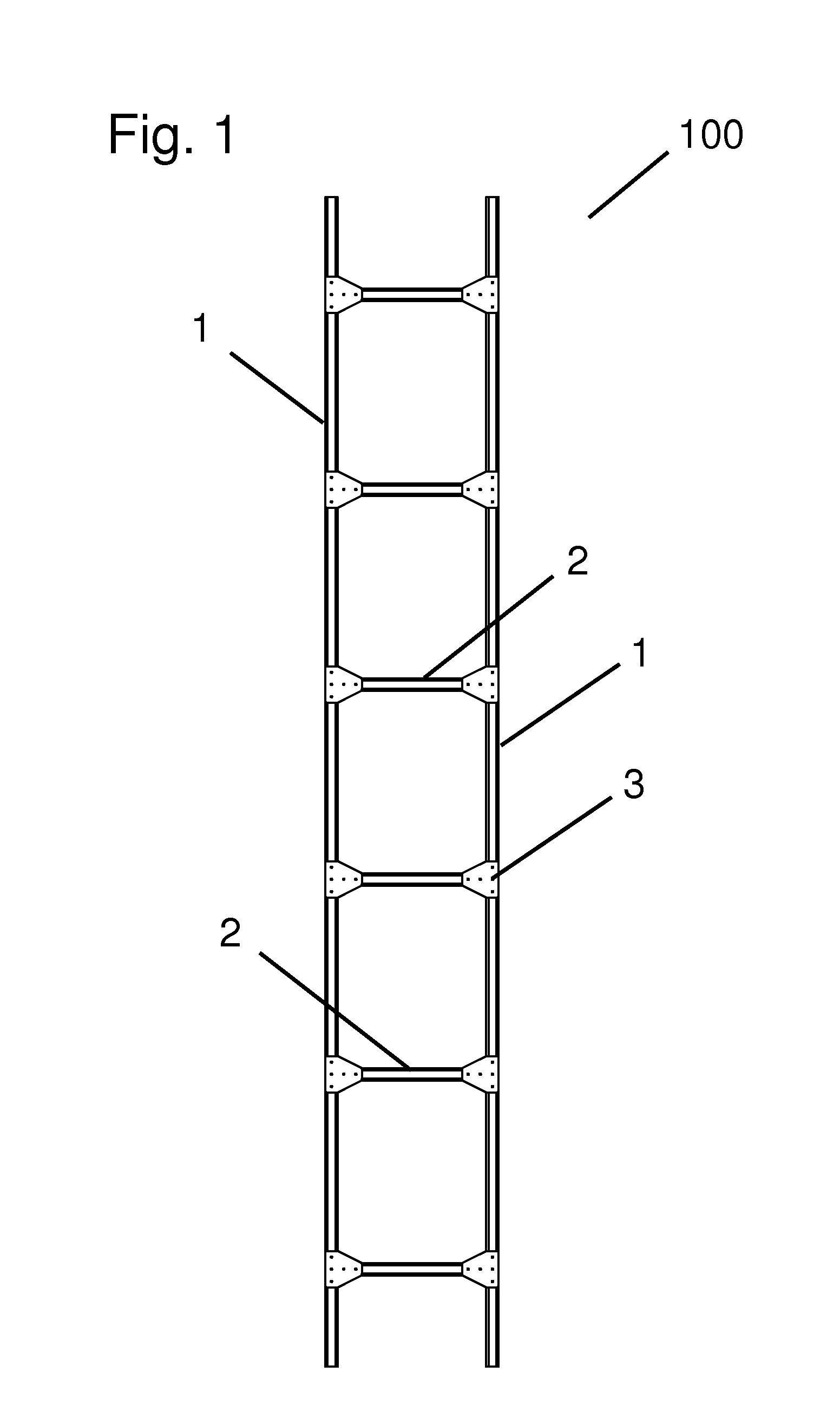 Ultra lightweight segmented ladder/bridge system accessories