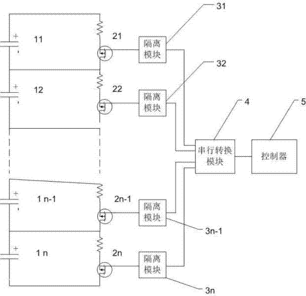 Multi-parallel-and-serial super capacitor system balancing method