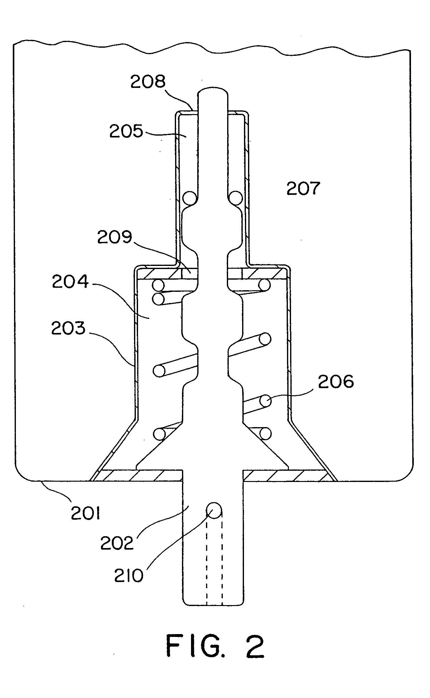 Portable gas operating inhaler