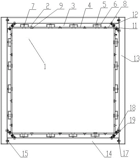 Metal frame assembled composite formwork structure