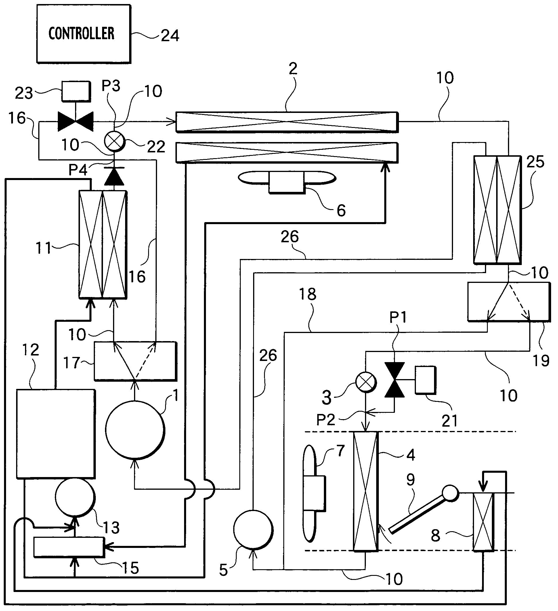 Air conditioning apparatus for vehicle