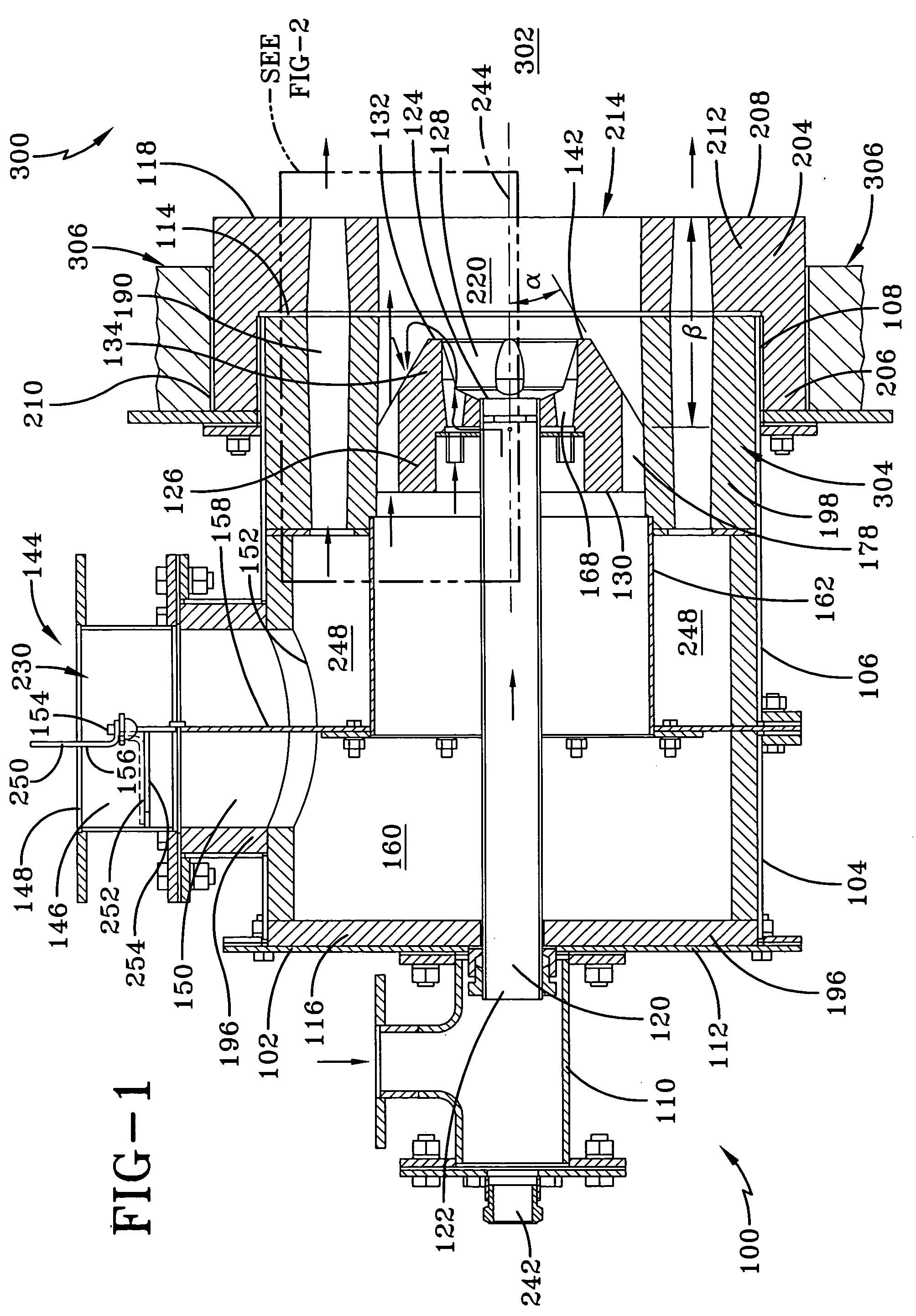 Three stage low NOx burner and method