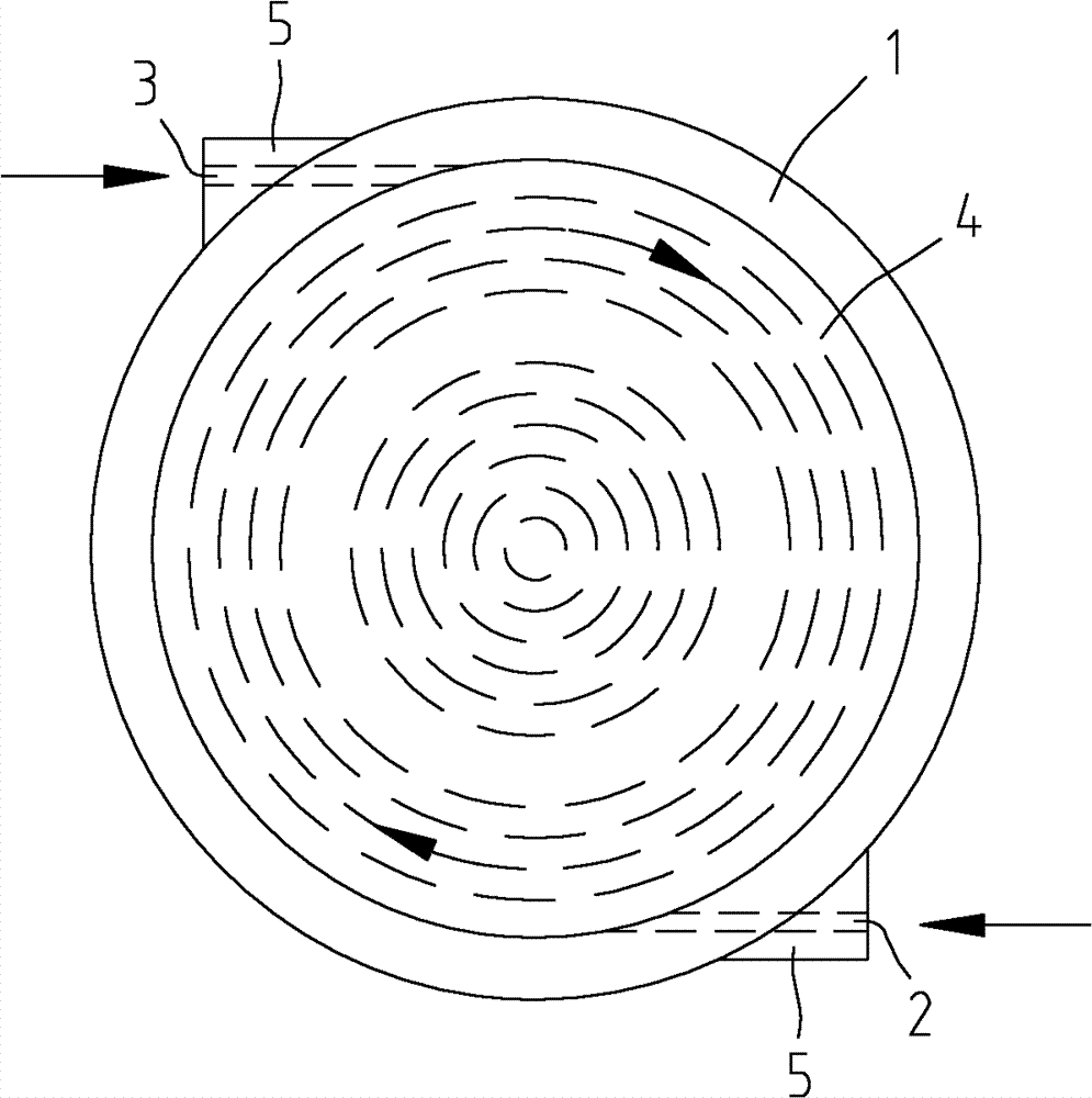 Pressure filter for cross-flow and parallel-flow cross filtering