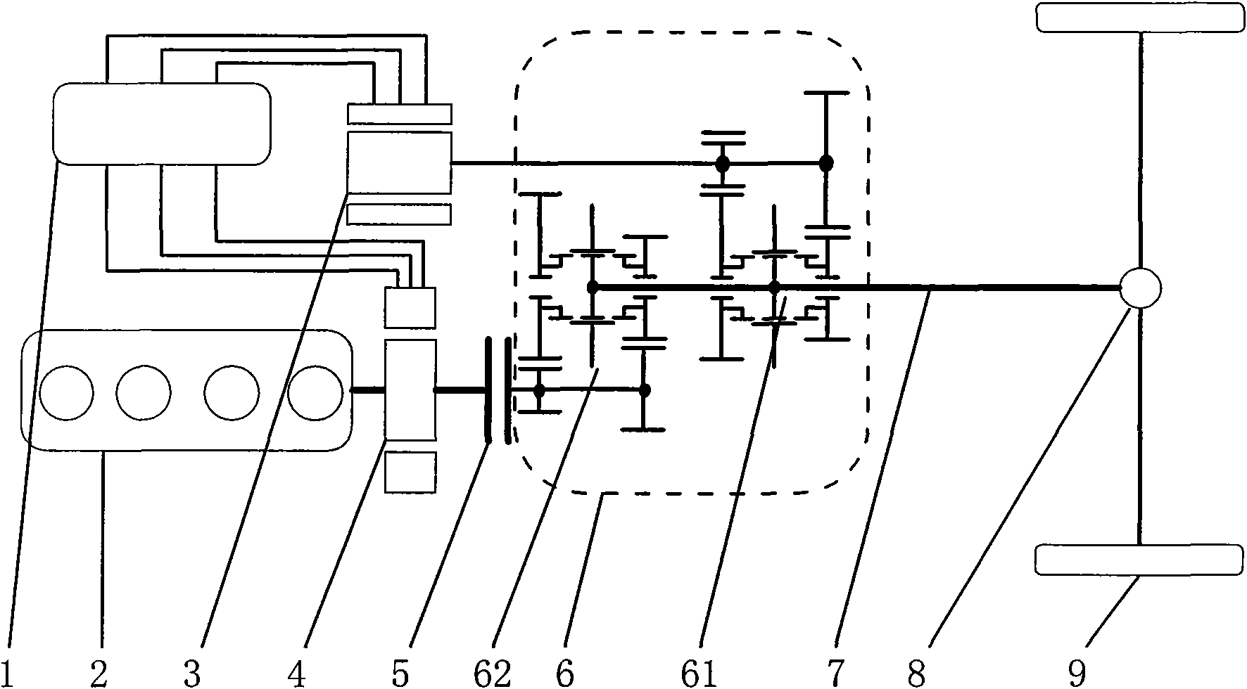 Dual-drive dual-control continuously variable transmission hybrid power system