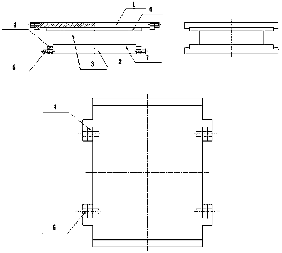 Rapid bridge replacement support base and rapid replacement method for bridge support base