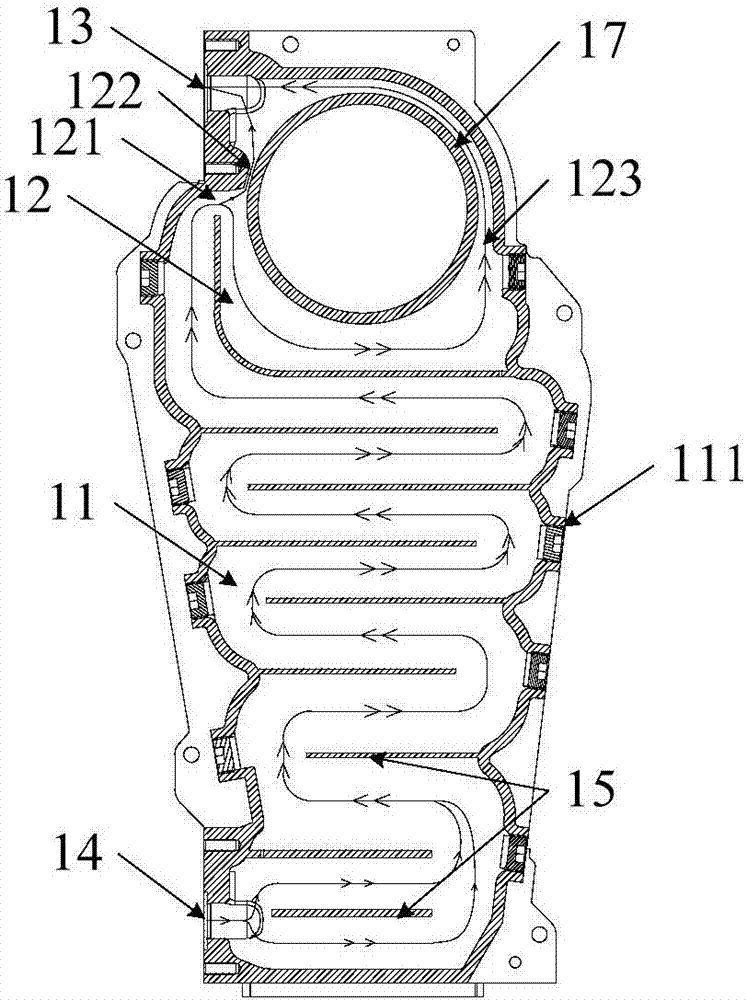 Heat exchanger, full premixing hot water boiler and control method of full premixing hot water boiler