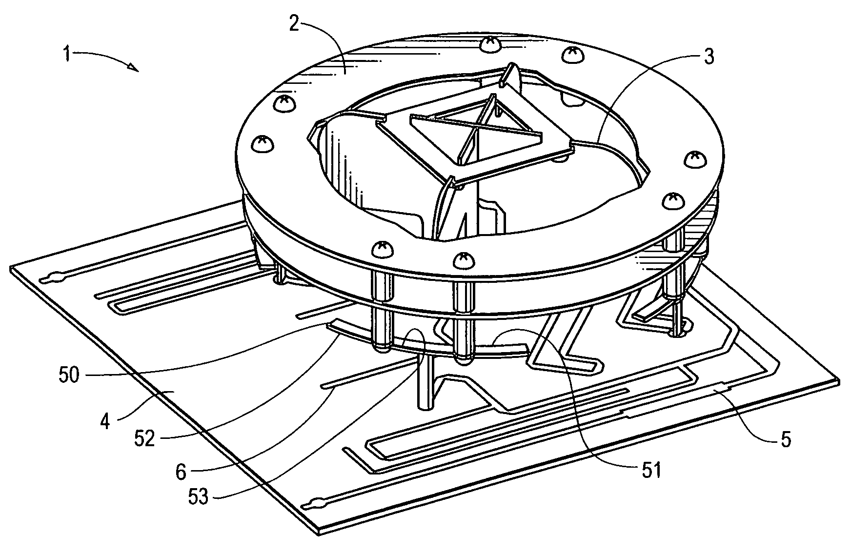 Antenna element, feed probe; dielectric spacer, antenna and method of communicating with a plurality of devices