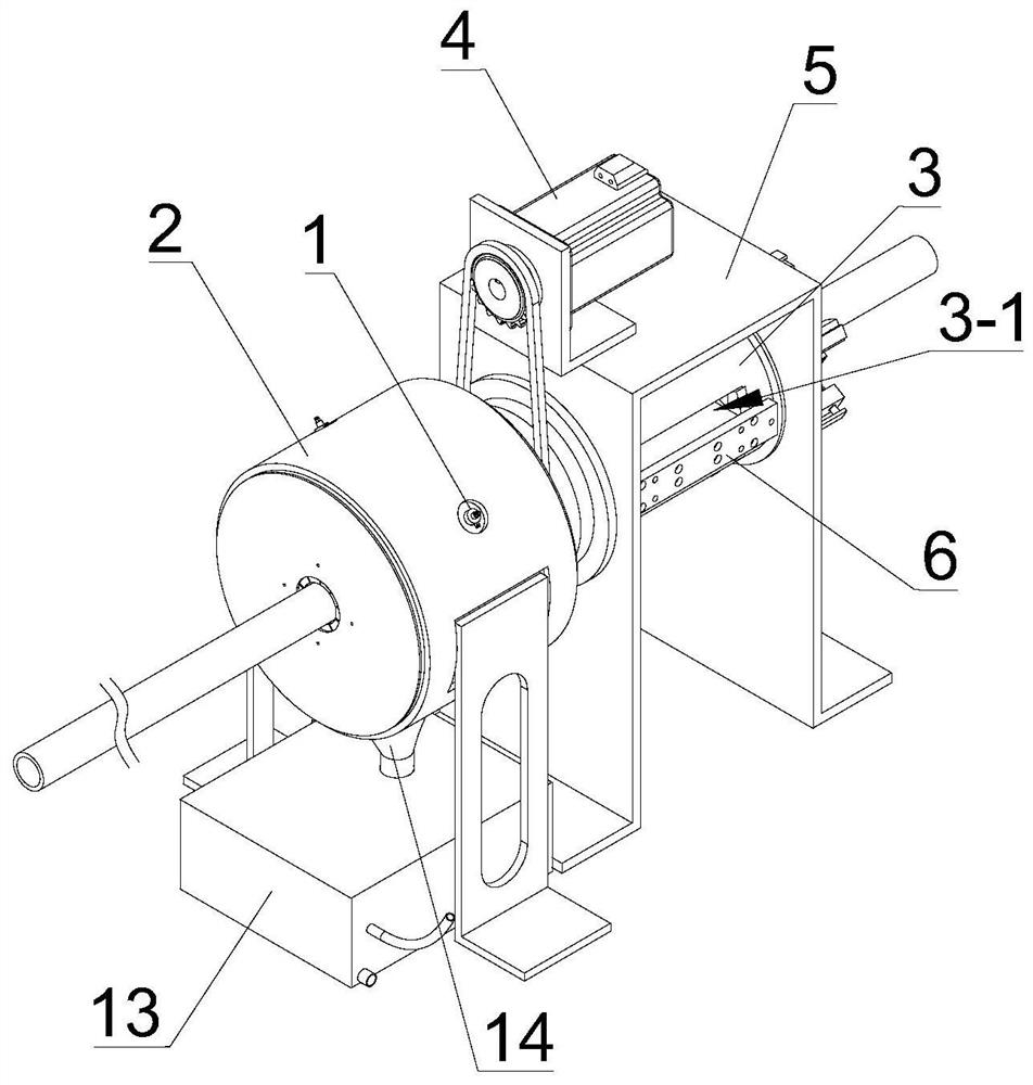 Deep rust removal equipment for outer surface of steel pipe