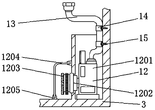 Dust collection processing device used in stone crushing process