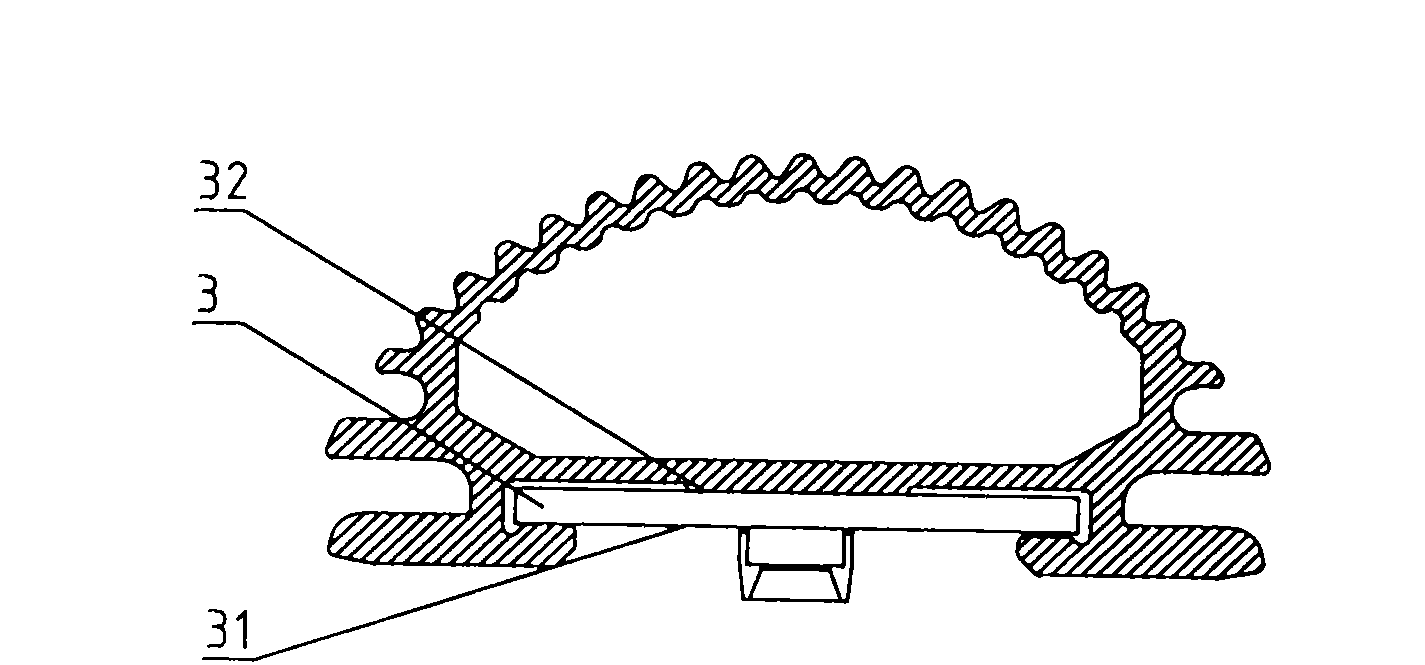 Manufacturing method of lamp-cover-supporting LED tubular lamp with self-clamping heat transmission substrate