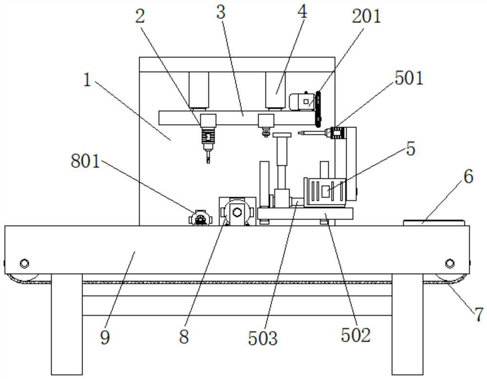 A desktop robot automatic locking screw machine