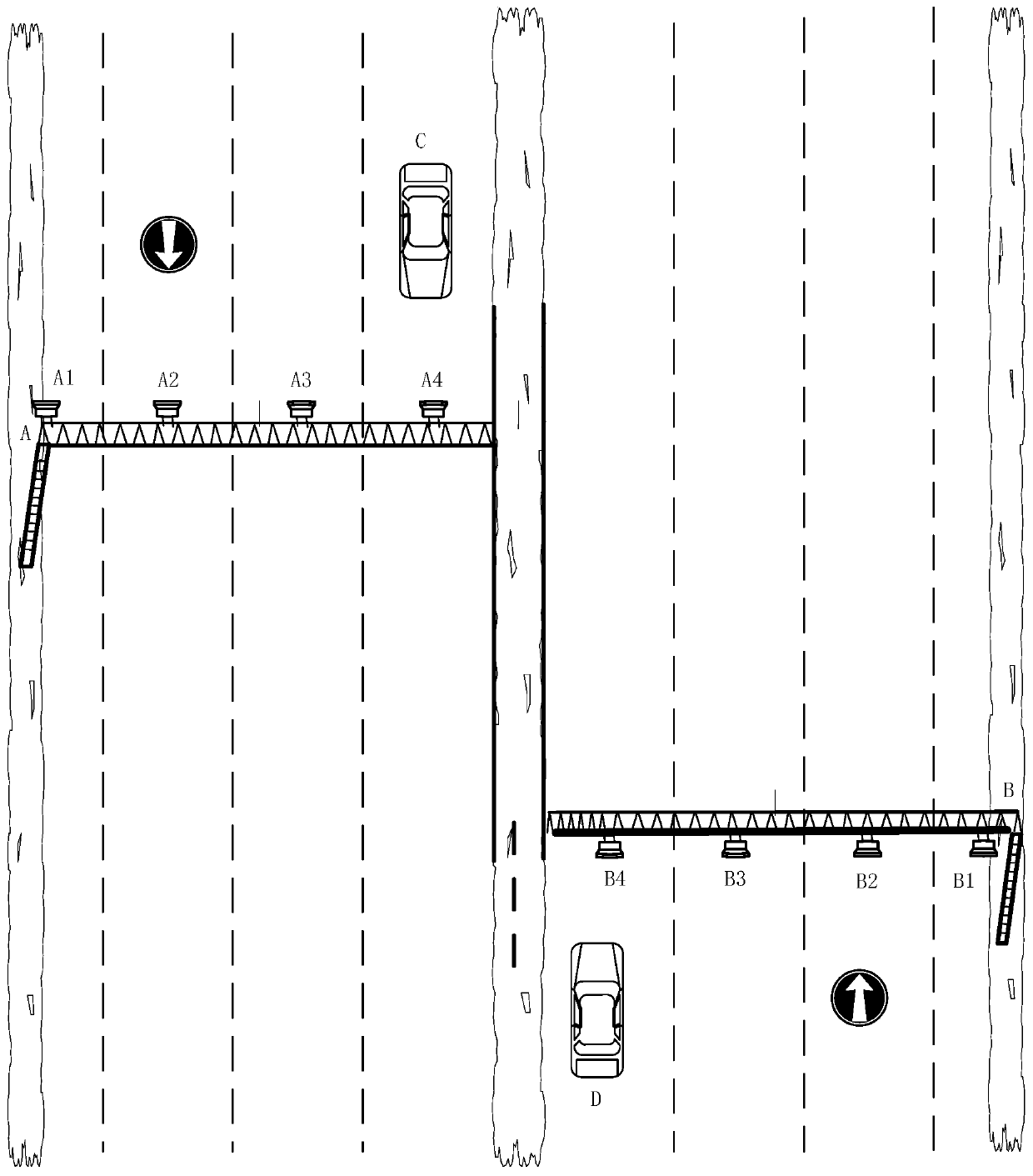 Vehicle driving direction recognition method, system, marking station, memory and background server