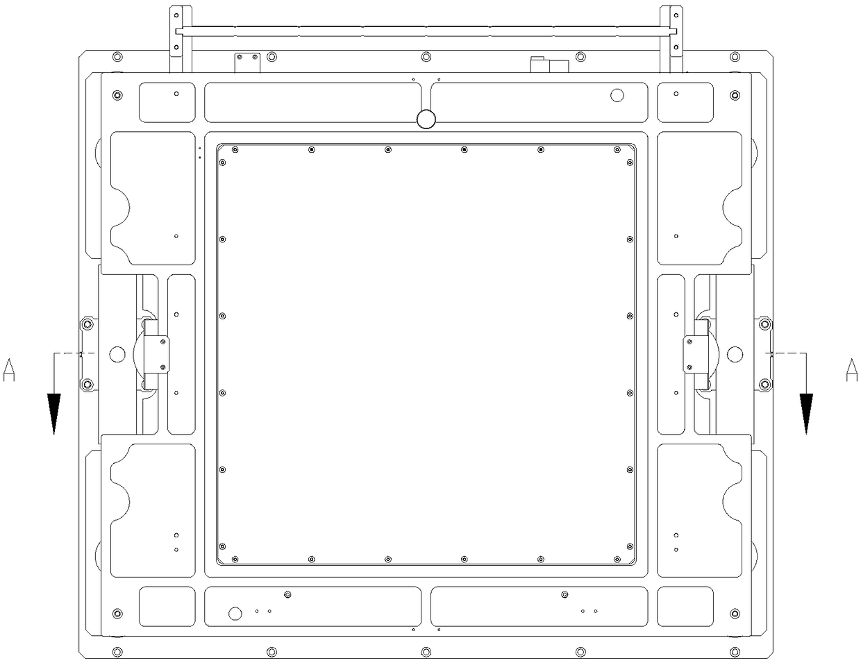 Lithium battery cavity negative pressure formation method and apparatus