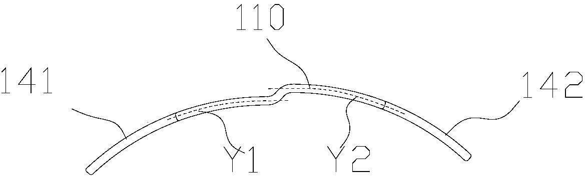 Conductor section and stator assembly with same, and motor