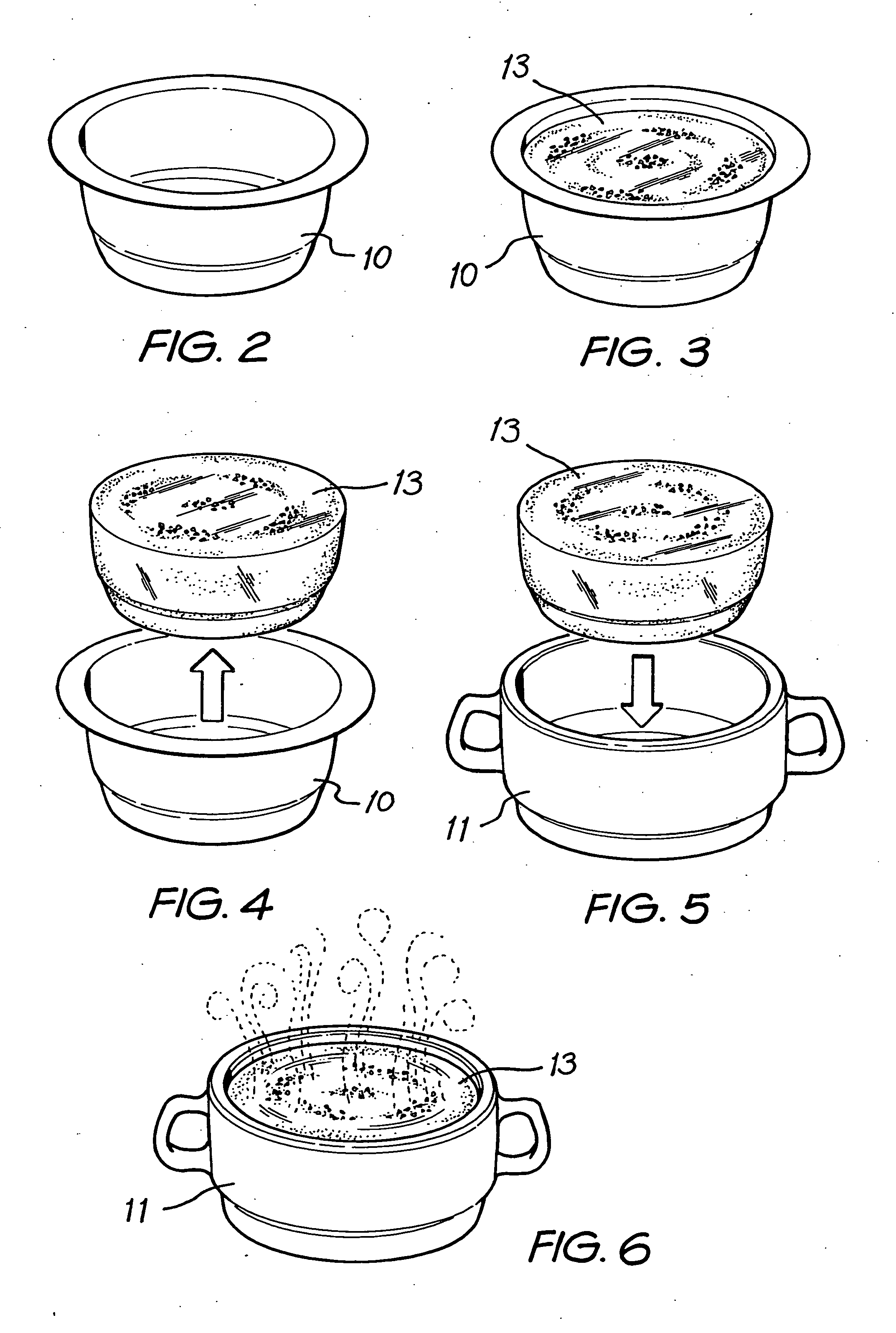 Process and apparatus for preparing meals