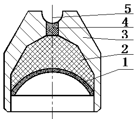 General linear used for oil pipe perforating bullet in oil-gas well and preparation method of linear