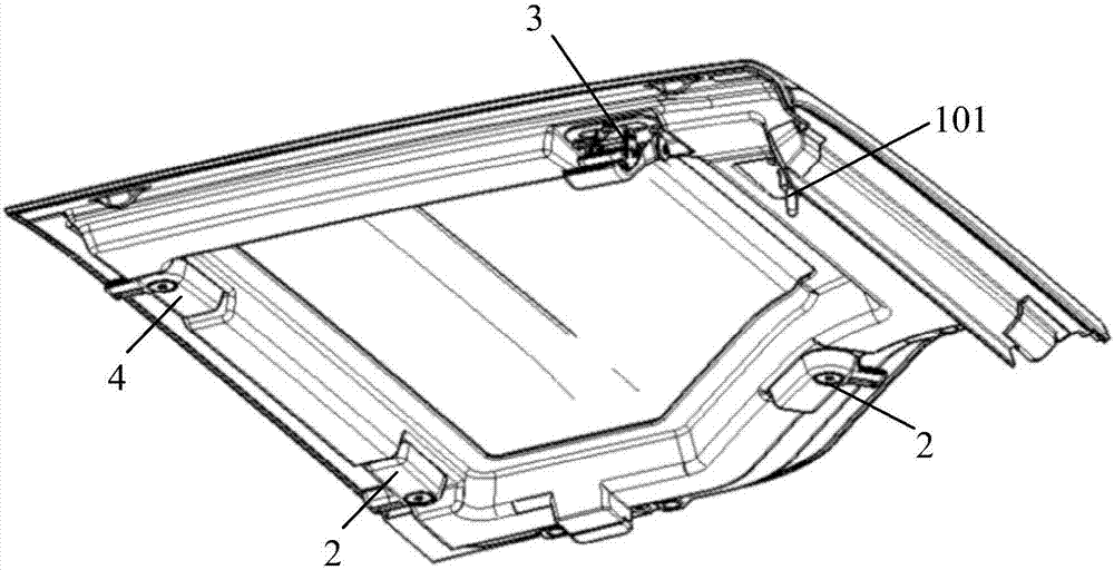 A kind of automobile front top cover assembly and automobile