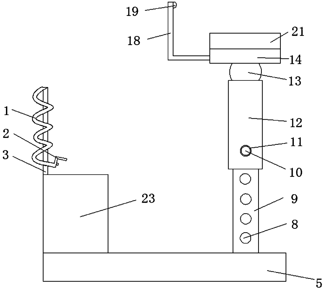 Fixing clamp for developing electronic product