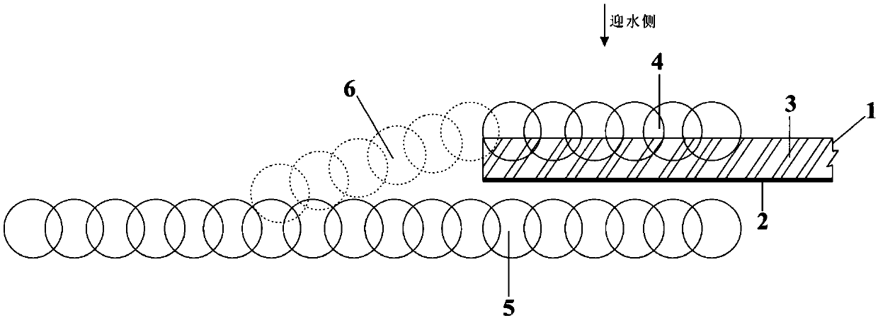 A construction method of double-wall sandwich plastic film for seepage interception of sand embankment foundation