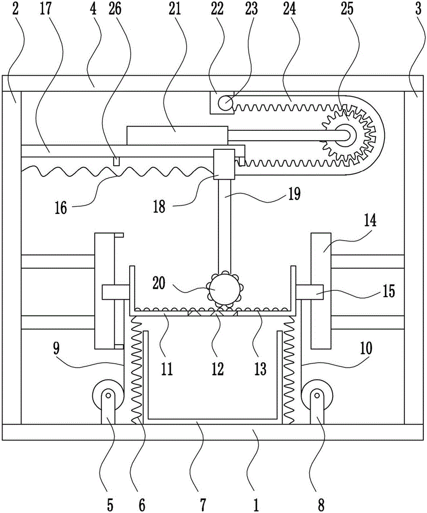 Efficient grinding equipment of battery graphite powder