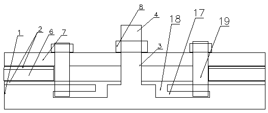 Rubber dam bag leak repairing device and method for notch with length of more than 20cm