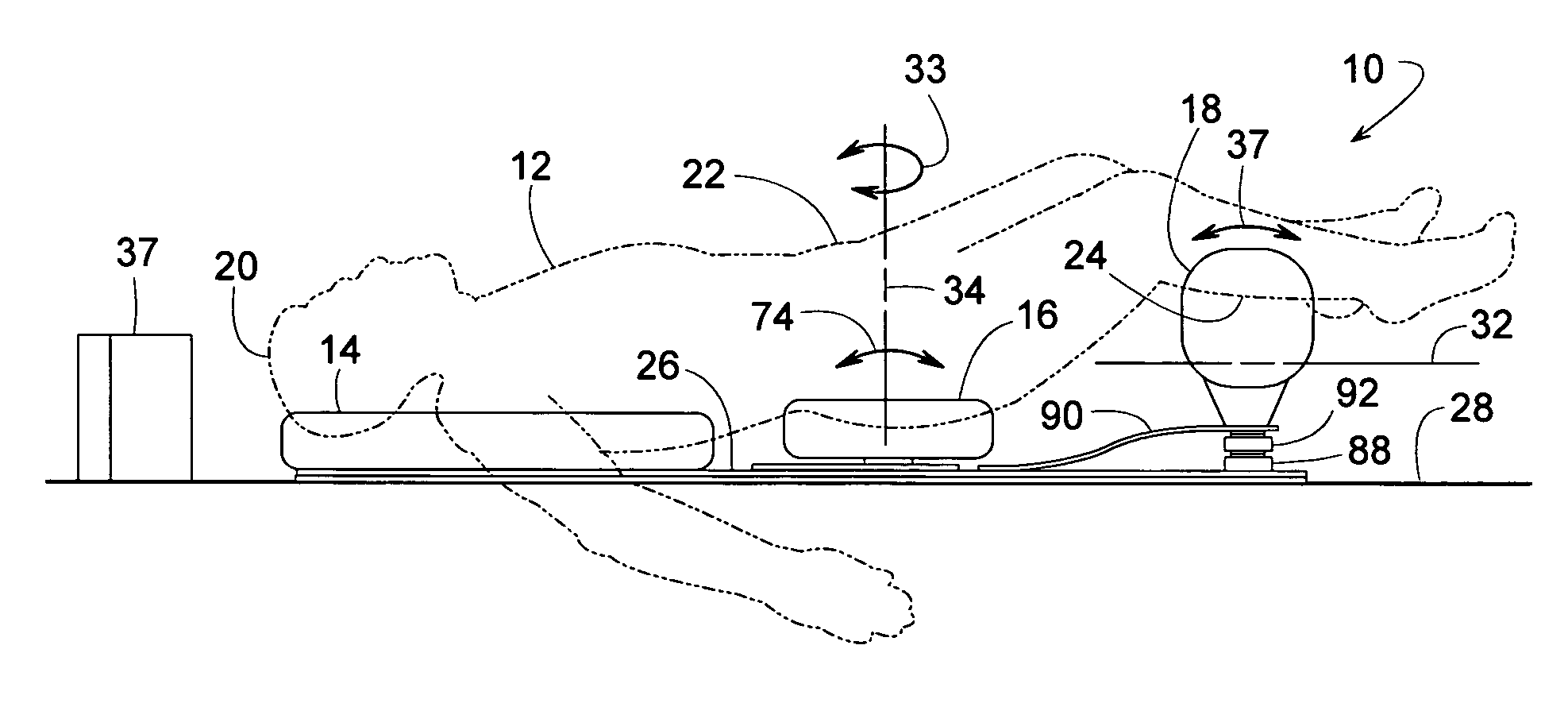 Recumbent therapeutic system