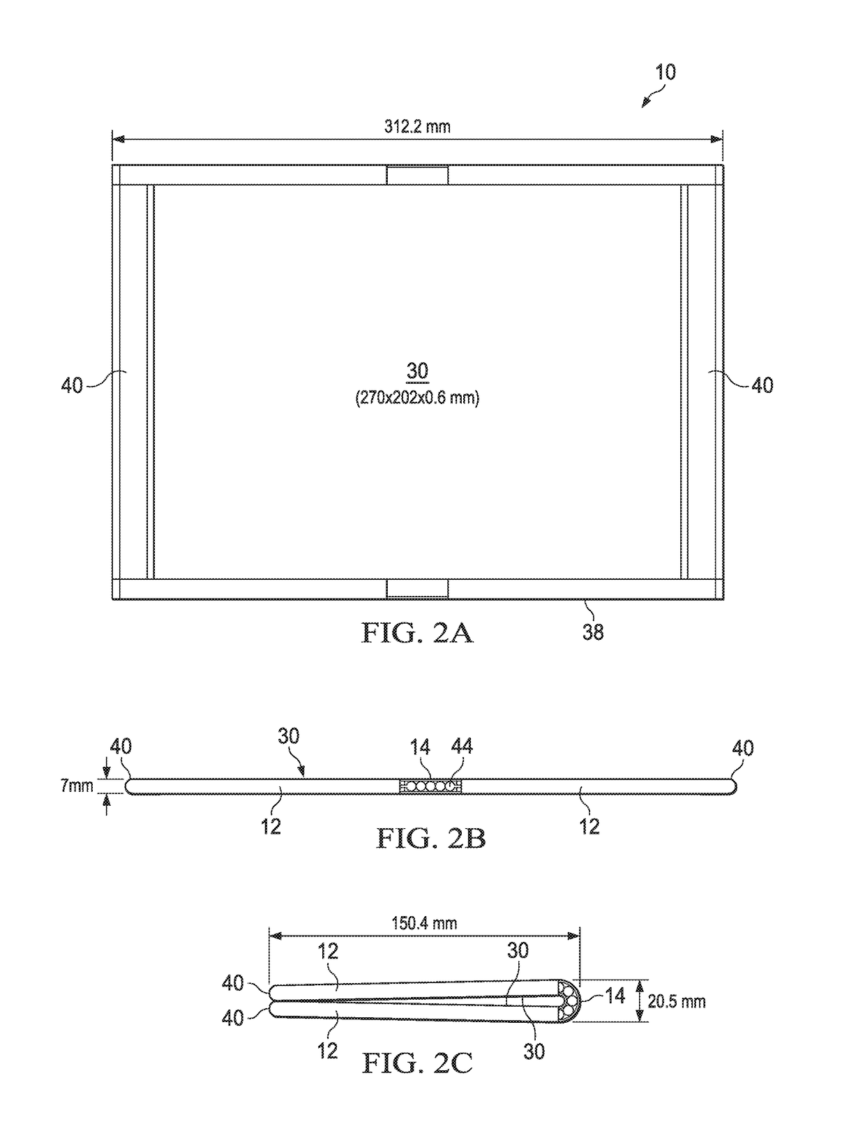 Flexible information handling system display