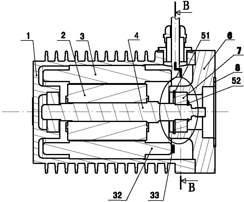 Brushless direct current motor for car power-driven/gasoline mode rapid switching