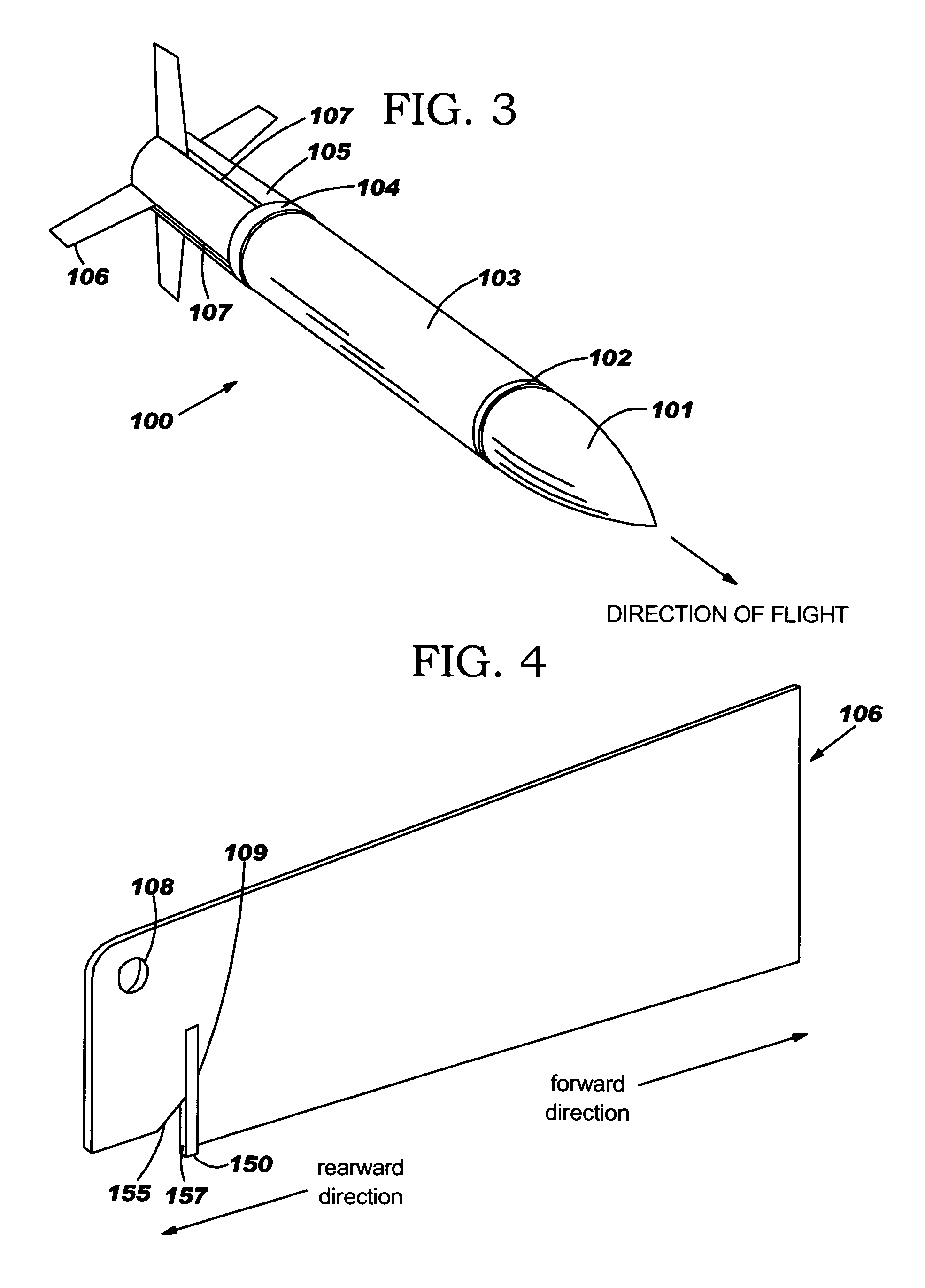 Full-bore artillery projectile fin development device and method