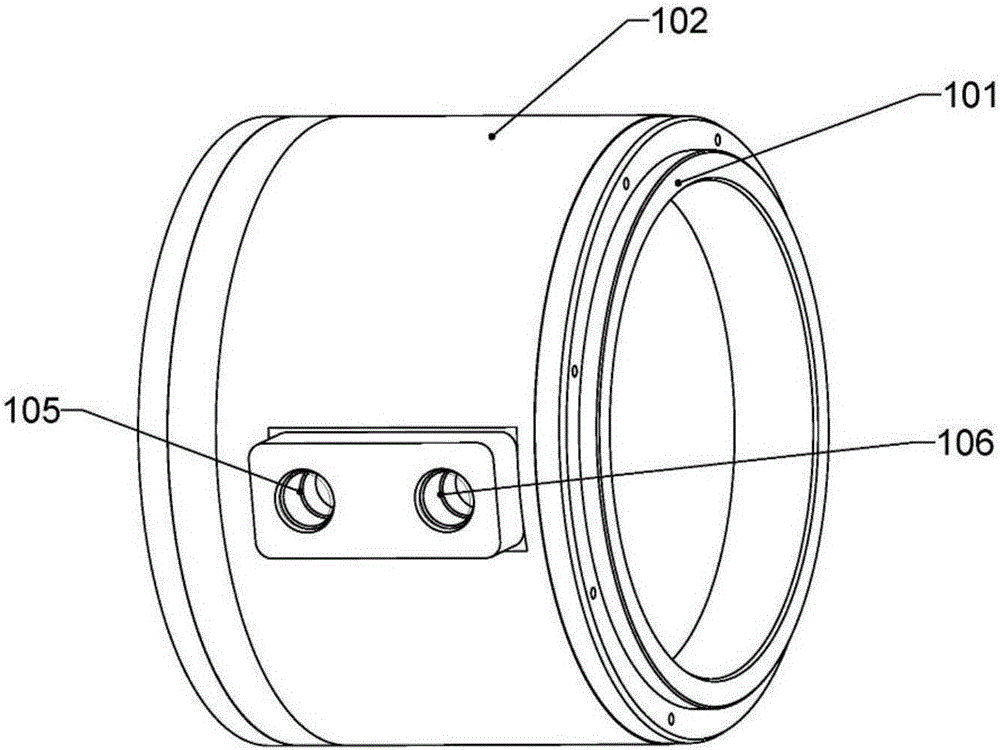 Liquid-cooled motor shell