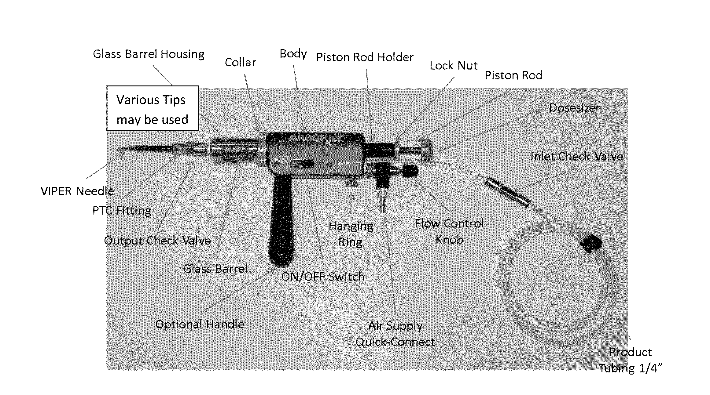 Hand-held miniature automatic tree injection device